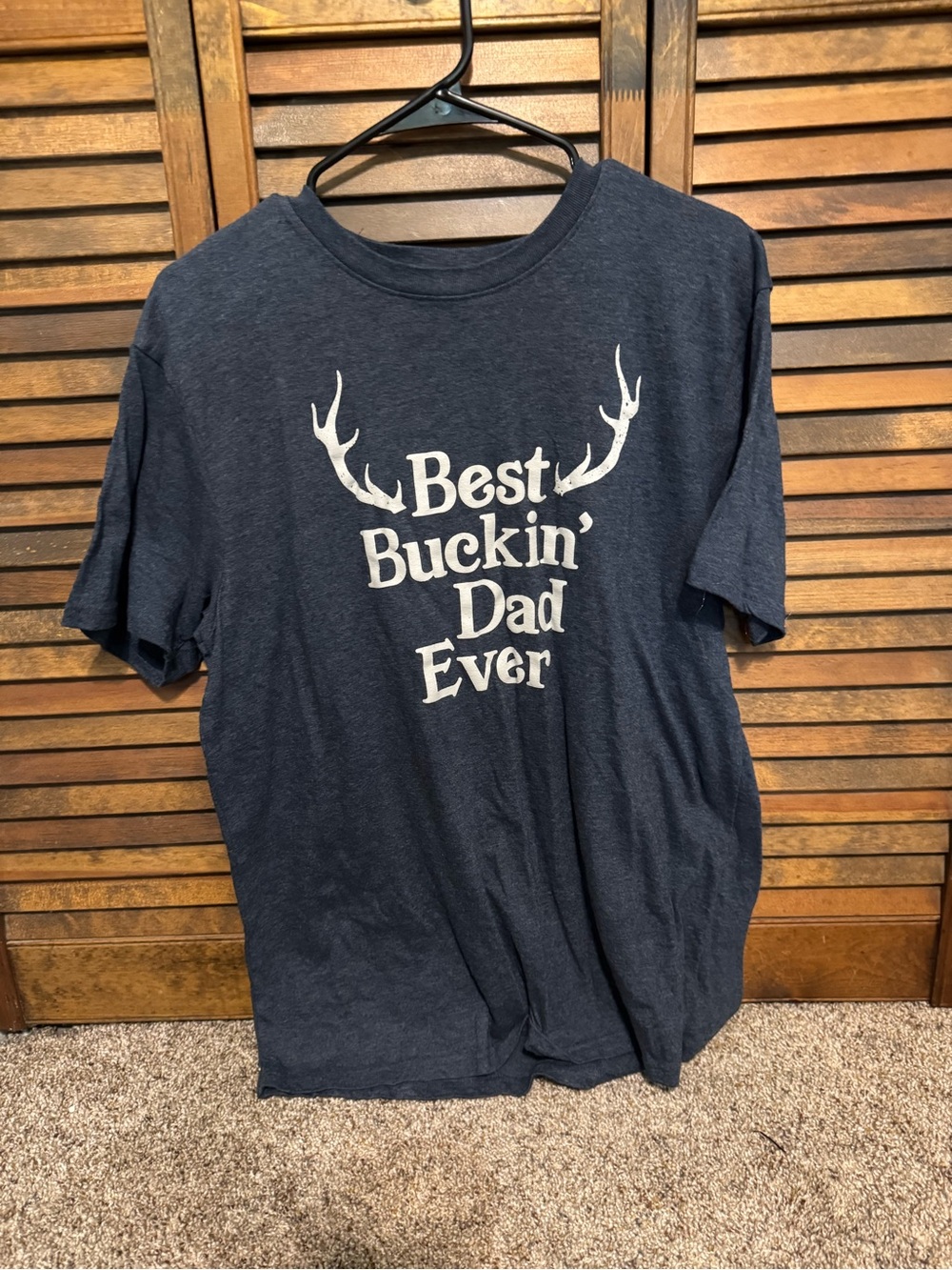 Best Buckin' Dad Ever Navy Graphic Tee Father’s Day